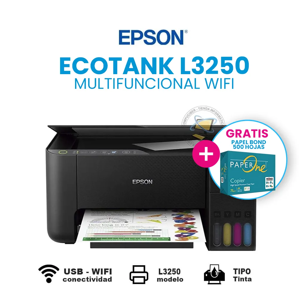 impresora-EPSON-ECOTANK-L3250-MULTIFUNCIONAL-WIFI-COMPUCIBER-COM