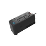 ESTABILIZADOR FORZA FVR-1222 2 USB 1200VA/600W 8 TOMAS BLACK