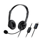 AUDIFONO C/MICROF, GENIUS HS-230U USB-A 2.4M BLACK (31710021401)