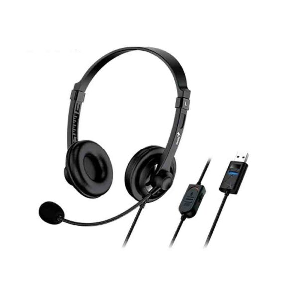 AUDIFONO C/MICROF, GENIUS HS-230U USB-A 2.4M BLACK (31710021401)