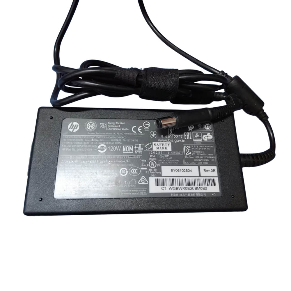 carggadpr ADAPTADOR /CARGADOR DE ALIMENTACION CA HP PUNTA AGUJA 19.5V 6.15A 120W ORIGINAL (REACONDICIONADO) - Imagen 1