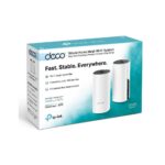 DECO E4 (2-PCK) TP-LINK AC1200 WHOLE HOME MESH WI-FI SYSTEM (2.4GHZ 5GHZ) HASTA 1167 MBPS RANGO 260M2