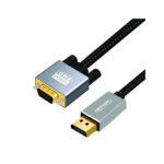 CABLE ADAPTADOR DP TO VGA FULL HD METAL CASE FULL HD 1080p@60Hz - NETCOM - Imagen 2