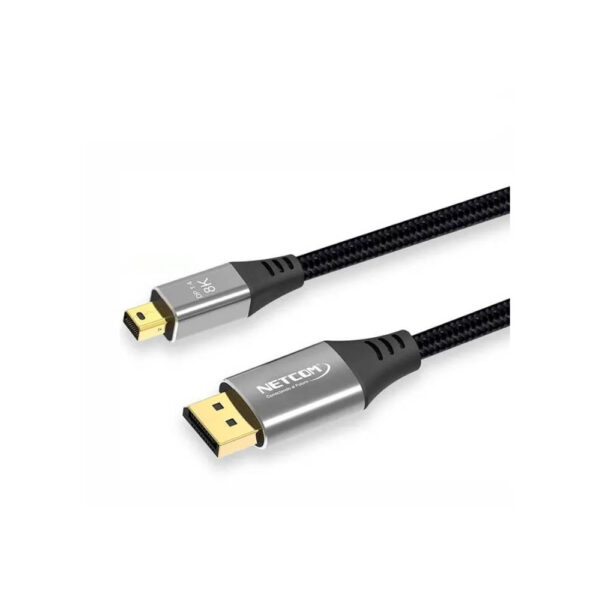 CABLE MINI DISPLAYPORT A DISPLAYPORT DE 1.80 MTS UHD 8K@160Hz V1.4  - NETCOM