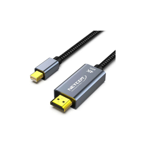 CABLE ADAPTADOR MINI DISPLAYPORT A HDMI DE 1.8 MTS UHD 4K@60Hz - NETCOM