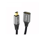 ADAPTADOR MINI DP MACHO A DP HEMBRA ALUMINIO 8K@60HZ BIDIRECCIONAL NYLON - NETCOM - Imagen 2