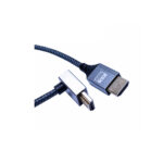 CABLE HDMI SLIM V2.0 UHD 4K@60HZ 1.80 MTS CON ANGULO DE 90 GRADOS NYLON - NETCOM - Imagen 4