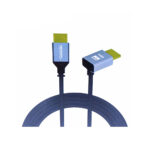 CABLE HDMI SLIM V2.0 UHD 4K@60HZ 1.80 MTS CON ANGULO DE 90 GRADOS NYLON - NETCOM - Imagen 2