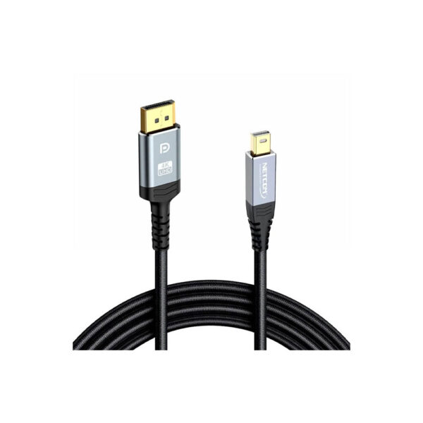 CABLE MINI DISPLAYPORT A DISPLAYPORT DE 1.8 MTS UHD  4K@60Hz V1.3 - NETCOM