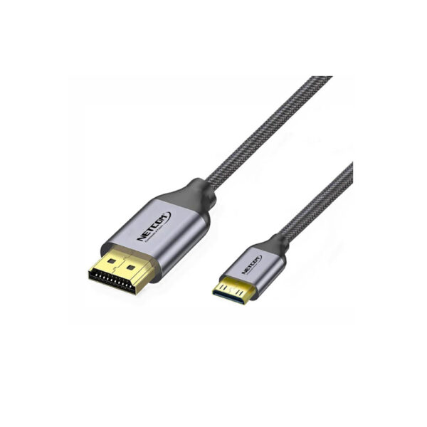 CABLE MINI HDMI A HDMI DE 1.8 MTS UHD 8K@60Hz V2.1GOLD PLATED CONNECTOR - NETCOM