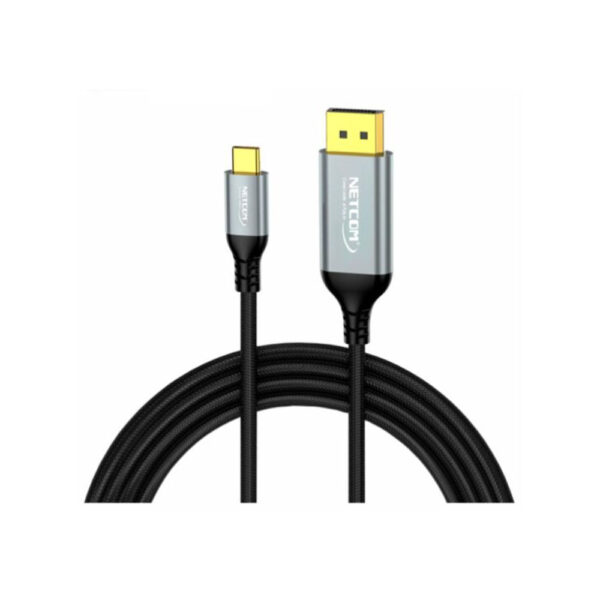 CABLE ADAPTADOR BIDIRECCIONAL USB-C A DP DE 1.80 MTS UHD 4K@60Hz - NETCOM