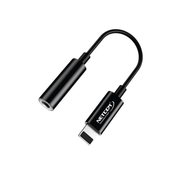 ADAPTADOR DE AUDIO LIGHTNING A JACK 3.5MM HEMBRA - NETCOM