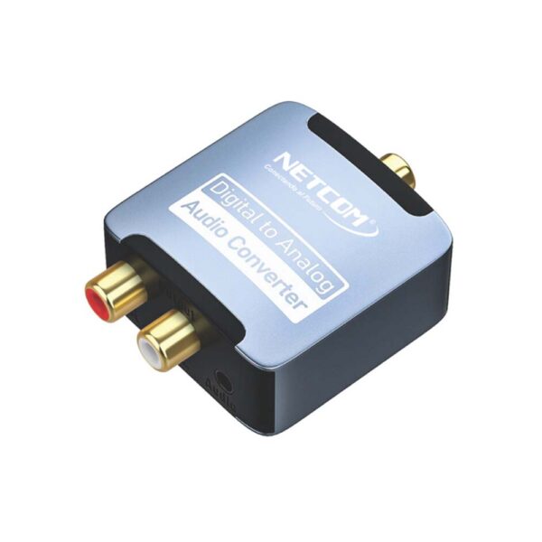 ADAPTADOR DIGITAL A ANALOGICO RCA & JACK 3.5mm - NETCOM