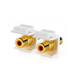 ADAPTADOR EMPALME AUDIO  RCA ROJO TIPO DADO - NETCOM - Imagen 3
