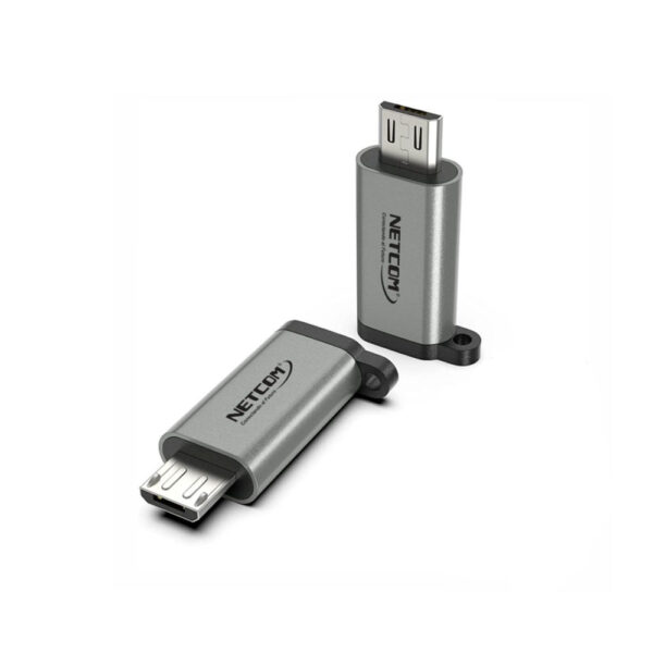 ADAPTADOR MICRO USB MACHO A USB-C HEMBRA - NETCOM