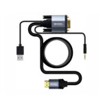 CABLE ADAPTADOR ACTIVO DE VGA A HDMI CON AUDIO DE 1.80 MTS FULL HD 1080p@60HZ - NETCOM - Imagen 2