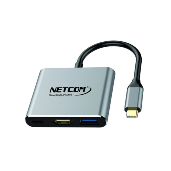 ADAPTADOR USB-C A HDMI - USB 3.0 & USB-C UHD 4K@60Hz - NETCOM