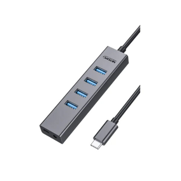 ADAPTADOR HUB USB-C A 4 JACK USB 3.0 - NETCOM