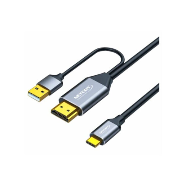 CABLE ADAPTADOR HDMI A USB-C DE 1.80 MTS UHD 4K@60Hz - NETCOM