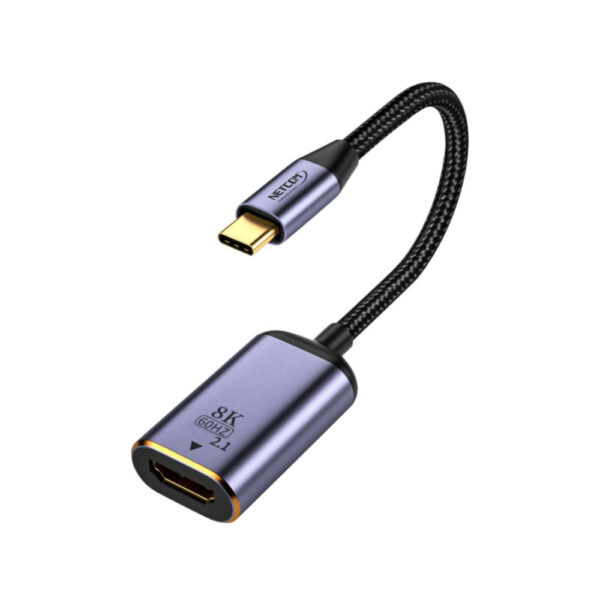 ADAPTADOR USB-C A HDMI 8K@60Hz / 4K@144HZ / 2K@240HZ NYLON- NETCOM