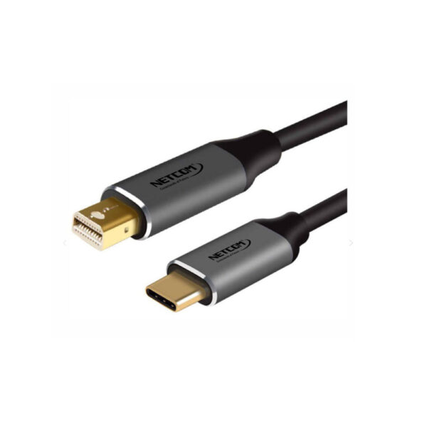 CABLE ADAPTADOR USB-C A MINI DP DE 1.80 MTS UHD 4K@60Hz - NETCOM
