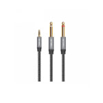 CABLE DE AUDIO 1 PLUG 3.5MM A 2 PLUG MONO 6.3MM DE 1.80 MTS - NETCOM - Imagen 2