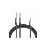 CABLE DE AUDIO 1 PLUG 3.5MM A 2 PLUG MONO 6.3MM DE 1.80 MTS - NETCOM - Imagen 3