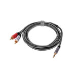 CABLE DE AUDIO 2 RCA A 1 PLUG 3.5MM DE 1.8 MTS - NETCOM - Imagen 2