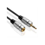 CABLE EXTENSION DE AUDIO PLUG 3.5MM MACHO A JACK 3.5MM HEMBRA TRS DE 1.80 MTS - NETCOM - Imagen 2