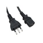 CABLE PODER TIPO L ITALIANO 3 EN LINEA CEI-23-16 A  C13 DE 1.8MTS OD: 10.5MM 3*14 AWG SOPORTE 250VAC 16AMP - NETCOM