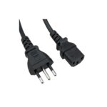 CABLE PODER TIPO L ITALIANO 3 EN LINEA CEI-23-16 A  C13 DE 1.8MTS OD: 10.5MM 3*14 AWG SOPORTE 250VAC 16AMP - NETCOM - Imagen 4