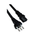 CABLE PODER TIPO L ITALIANO 3 EN LINEA CEI-23-16 A C13 DE 1.8MTS OD: 10.5MM 3*14 AWG SOPORTE 250VAC 16AMP - NETCOM - Imagen 4