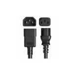 CABLE PODER UPS  C13 - C14 DE 3 MTS OD: 10.5mm 3*14 AWG SOPORTE 220V 10AMP- NETCOM - Imagen 2