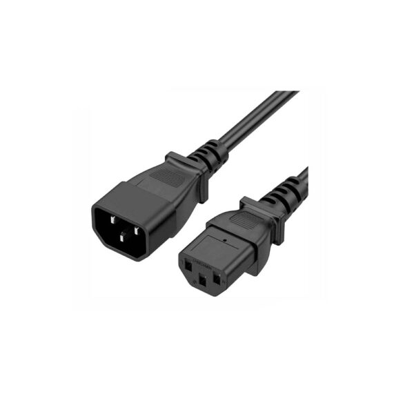 CABLE PODER UPS  C13 - C14 DE 3 MTS OD: 10.5mm 3*14 AWG SOPORTE 220V 10AMP- NETCOM