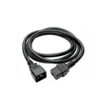 CABLE PODER UPS  C19 - C20 DE 1.80 MTS OD: 10.5mm 3*14 AWG SOPORTE 220V 15AMP - NETCOM - Imagen 2