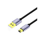 CABLE USB A MINI USB 5 PINES DE 1.8 MTS V2.0 NYLON / GOLD PLATED - NETCOM - Imagen 2