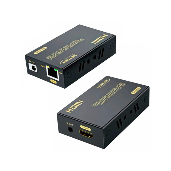 EXTENDER ACTIVO HDMI VIA 1 UTP - CAT5E/CAT6/CAT7  FULL HD 1080p@60Hz DE 30 MTS - NETCOM