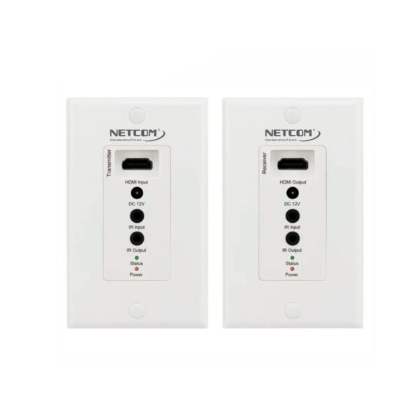 EXTENDER ACTIVO HDMI VIA 1 UTP - CAT5E/CAT6/CAT7  FULL HD 1080p@60Hz DE 70 MTS - NETCOM
