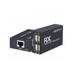 EXTENDER USB 2.0 ACTIVO 4 PUERTOS DE 60 MTS POR CABLE DE RED CAT5E/6/7/8 - NETCOM - Imagen 2