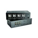KVM Switch 4 puertos USB HDMI KVM Switcher Box 4 en 1 Salida para 4 computadoras Comparta teclado, mouse Y IMPRESORA  Soporte 4K@60HZ Ultra HD, para win7 / win10 / win11 &  MAC - NETCOM - Imagen 2