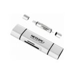 LECTOR DE MEMORIAS USB UNIVERSAL  3 IN 1 ( USB-A, USB V8, USB-C) - NETCOM - Imagen 2