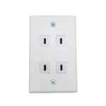 PLACA 04 JACK USB-C V3.2 ANGULO RECTO - NETCOM