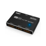 SPLITTER DISPLAYPORT 1X3 UHD 8K@60Hz / 4K@144HZ / 2K@240HZ (SOPORTE SST / MST) ALUMINIO CASE - NETCOM - Imagen 2