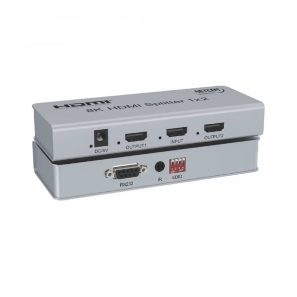 SPLITTER HDMI 1 X 2 V2.1 UHD 8K@60Hz (1 INGRESO 2 SALIDAS) - NETCOM