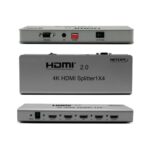SPLITTER HDMI 1 X 4 V2.0 UHD 4K@60Hz (1 INGRESO 4 SALIDAS) - NETCOM - Imagen 2