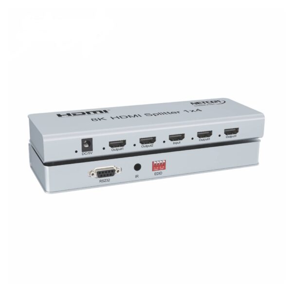 SPLITTER HDMI 1 X 4 V2.1 UHD 8K@60Hz (1 INGRESO 4 SALIDAS) - NETCOM