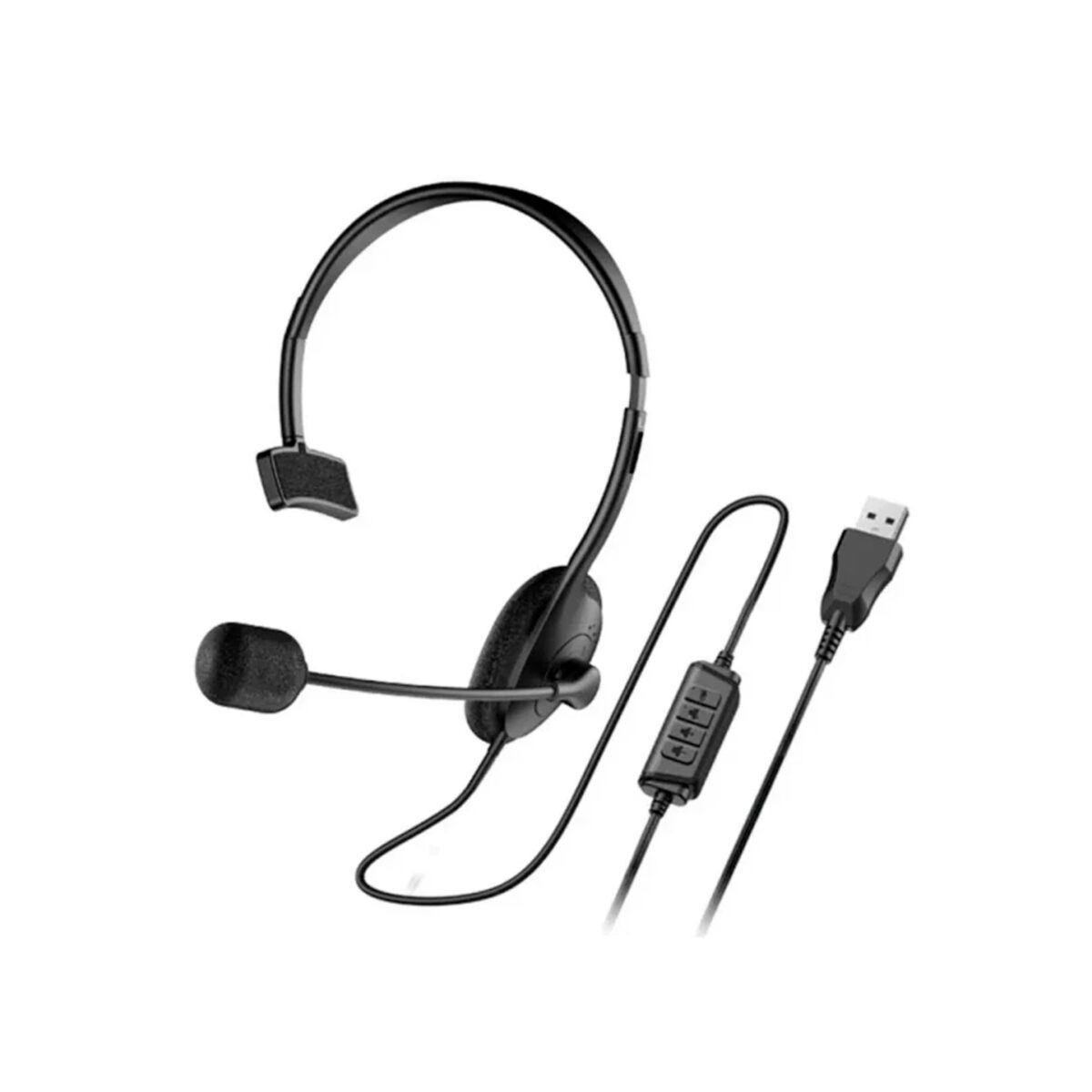 AUDIFONO C/MICROF. GENIUS HS-100U MONO USB-A BLACK (31710027400) - Imagen 2