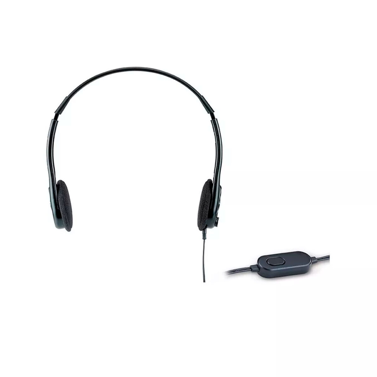 AUDIFONO C/MICROF. GENIUS HS-200C MULTIPLATAFORMA 2X3.5MM/3.5MM BLACK (31710151104) - Imagen 2