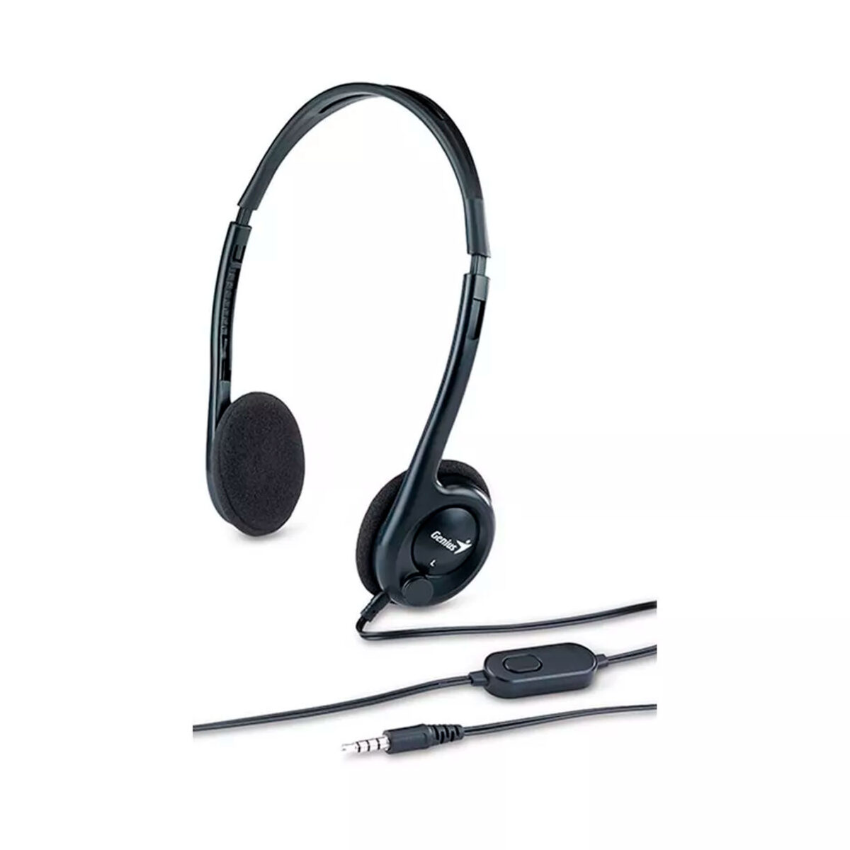 AUDIFONO C/MICROF. GENIUS HS-200C MULTIPLATAFORMA 2X3.5MM/3.5MM BLACK (31710151104) - Imagen 3
