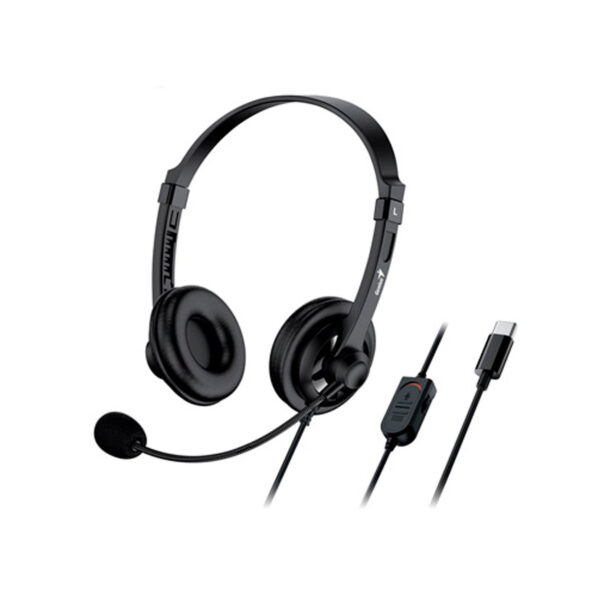 AUDIFONO C/MICROF. GENIUS HS-230U USB-C BLACK (31710021403)